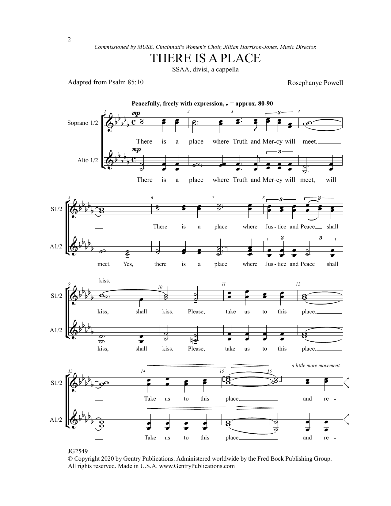 Produktgalerie: Seite 1 von 1 There Is A Place, Rosephanye Powell, Chor