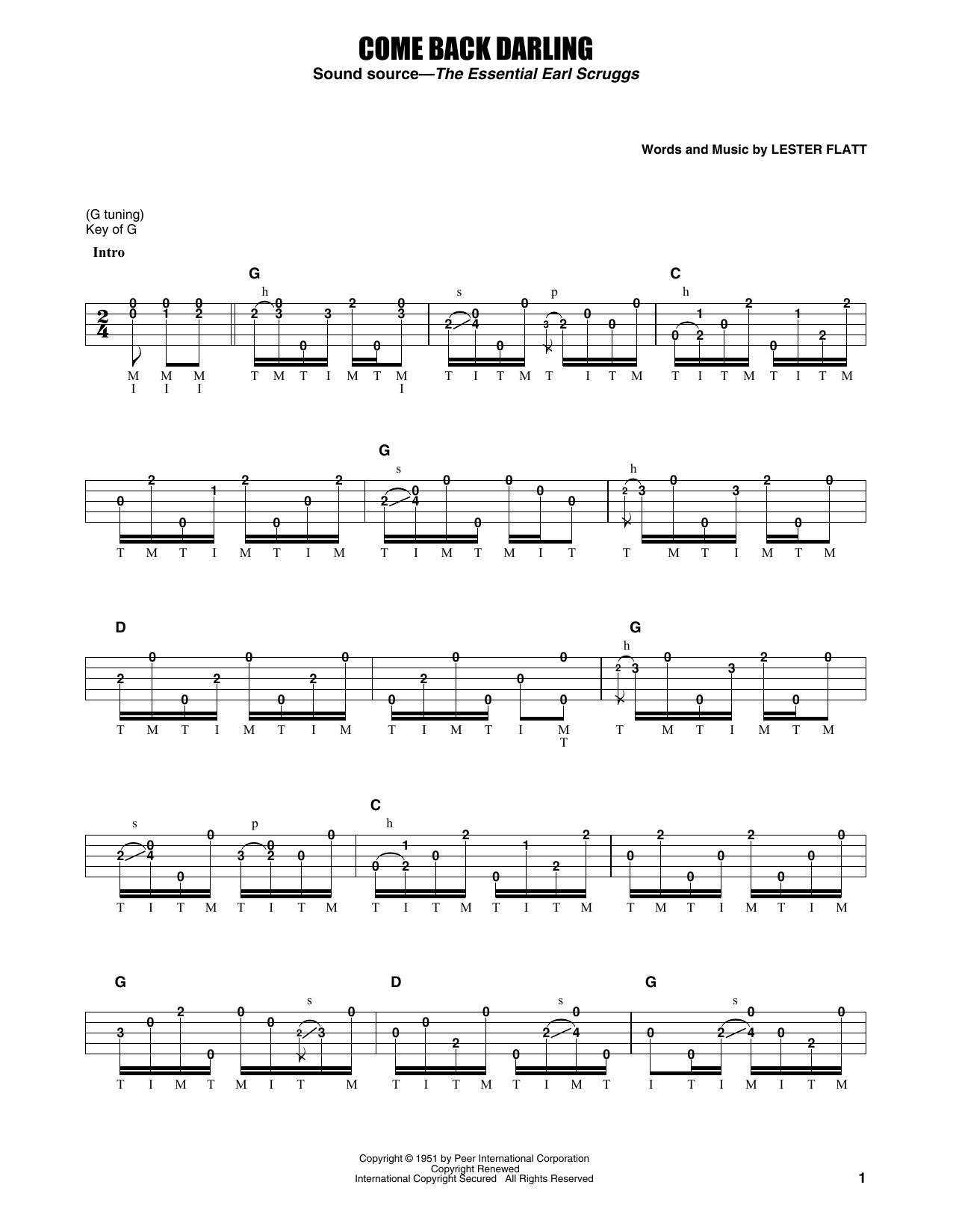 Produktgalerie: Seite 1 von 1 Come Back Darling, Flatt & Scruggs, Banjo
