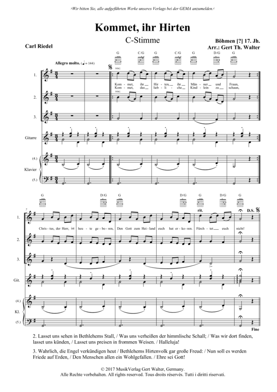 Produktbild zu: Kommet, ihr Hirten Traditional
