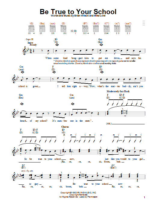 Product gallery: Page 1 of 1 Be True To Your School, The Beach Boys