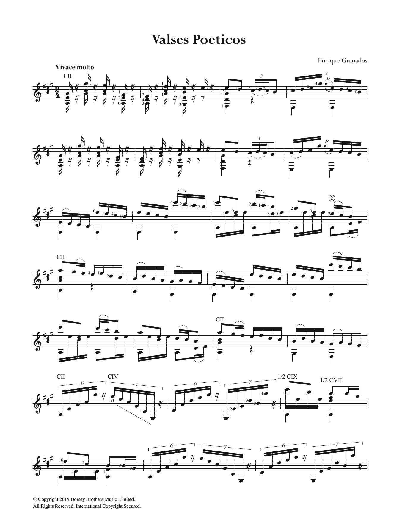 Product gallery: Page 1 of 1 Valses Poeticos, Enrique Granados