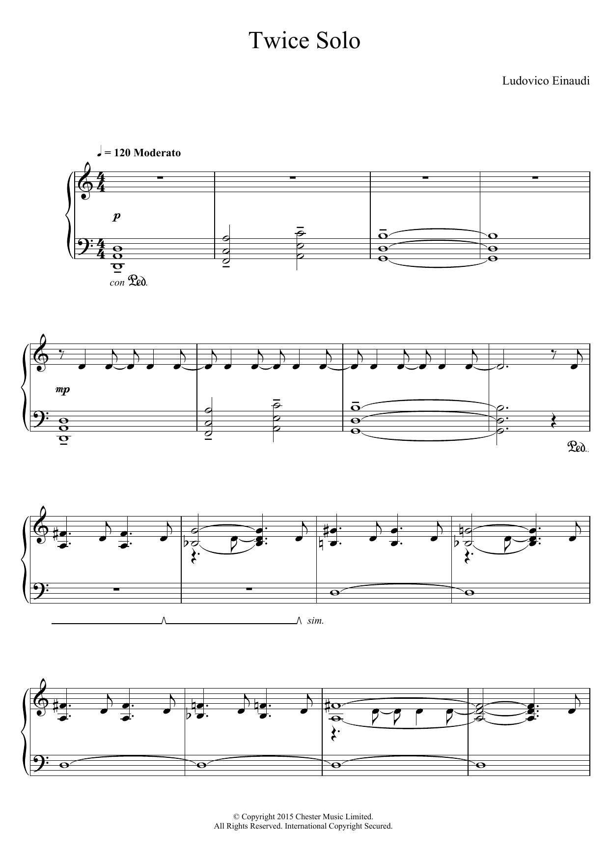 Product gallery: Page 1 of 1 Twice Solo, Ludovico Einaudi