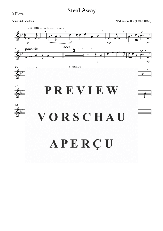 gallery: Steal Away, , Flötentrio