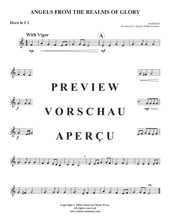 Produktgalerie: Seite 6 von 8 Angels from the Realms of Glory , , (Horn Quartett)