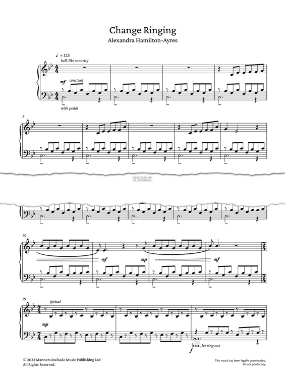 Produktgalerie: Seite 1 von 1 Change Ringing, Alexandra Hamilton-Ayres, Klavier