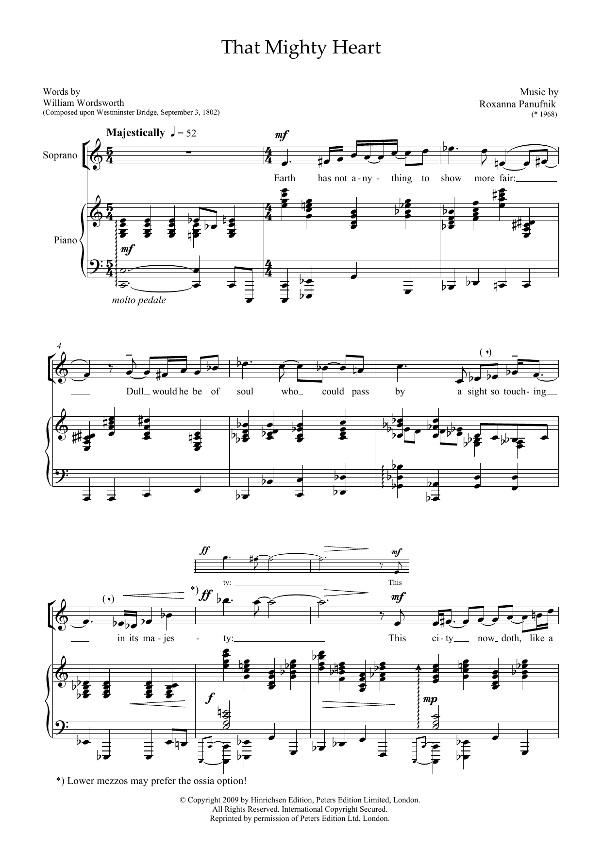 Product picture to: That Mighty Heart (for soprano and piano)