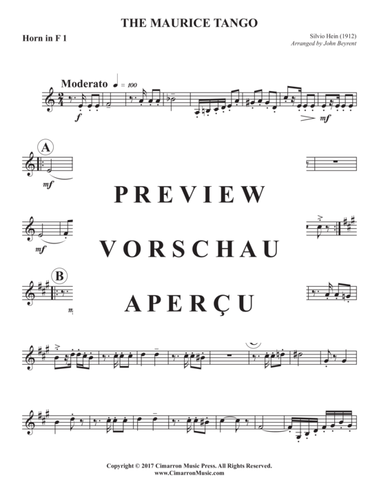 Product gallery: Page 15 of 21 The Maurice Tango (1912) , , Woodwind Ensemble