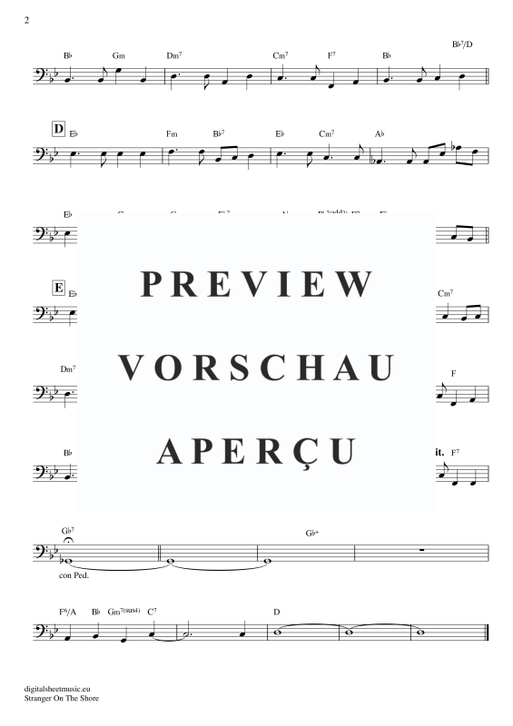 Produktgalerie: Seite 3 von 3 Stranger On The Shore, Bilk, Acker, E-Bass