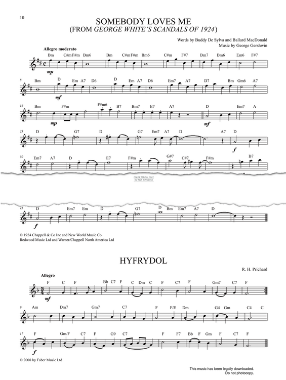 Product gallery: Page 1 of 1 Somebody Loves Me, George Gershwin