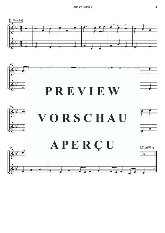 Produktgalerie: Seite 6 von 8 Adeste Fideles - aus dem Album Barock und Jazz zum Fest, , (Trompeten Duett)