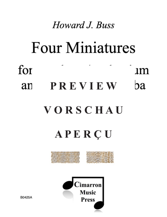 Product gallery: Page 2 of 21 Four Miniatures , , (trombone/euphonium and bass trombone/tuba)