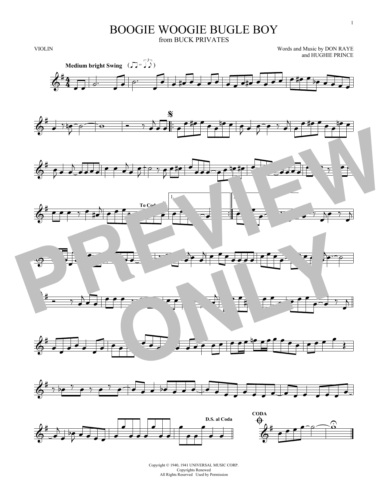 Product gallery: Page 1 of 1 Boogie Woogie Bugle Boy, Andrews Sisters