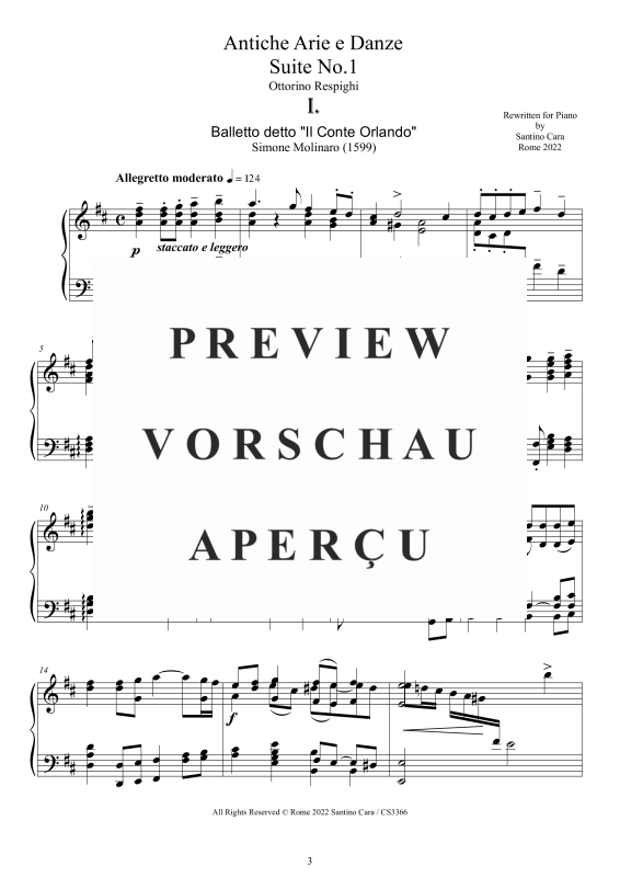 Produktgalerie: Seite 4 von 11 Ancient Arias and Dances - 3 Piano Suites - Complete Scores, , Klavier Solo