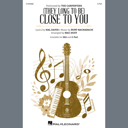 cover: (They Long To Be) Close To You (arr. Mac Huff), The Carpenters