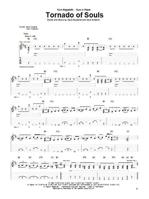Product gallery: Page 1 of 1 Tornado Of Souls, Megadeth