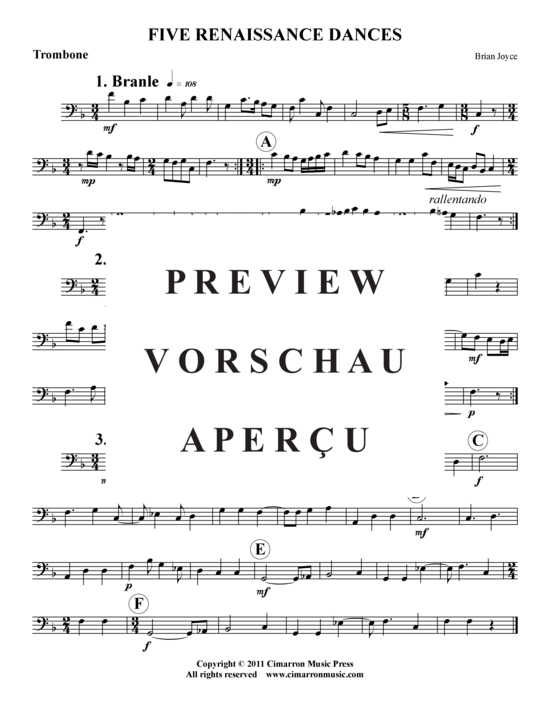 Produktgalerie: Seite 12 von 19 Fünf Renaissance Tänze , , (Blechbläserquintett)