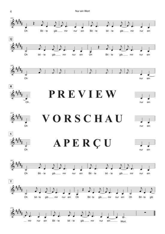 Produktgalerie: Seite 5 von 5 Nur ein Wort - Gesang, Wir sind Helden, 
