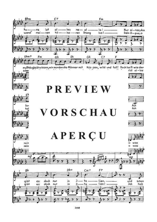 Product gallery: Page 5 of 5 So was gibt es doch nur in Italien , , Piano and Voice