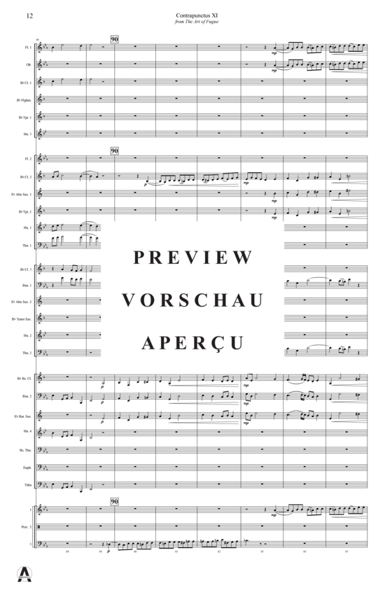 Produktgalerie: Seite 15 von 21 Contrapunctus 11 aus Kunst der Fuge , , (Concert Band)