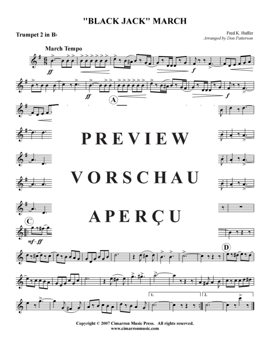 Produktgalerie: Seite 8 von 9 Black Jack Marsch , , (Blechbläserquintett)