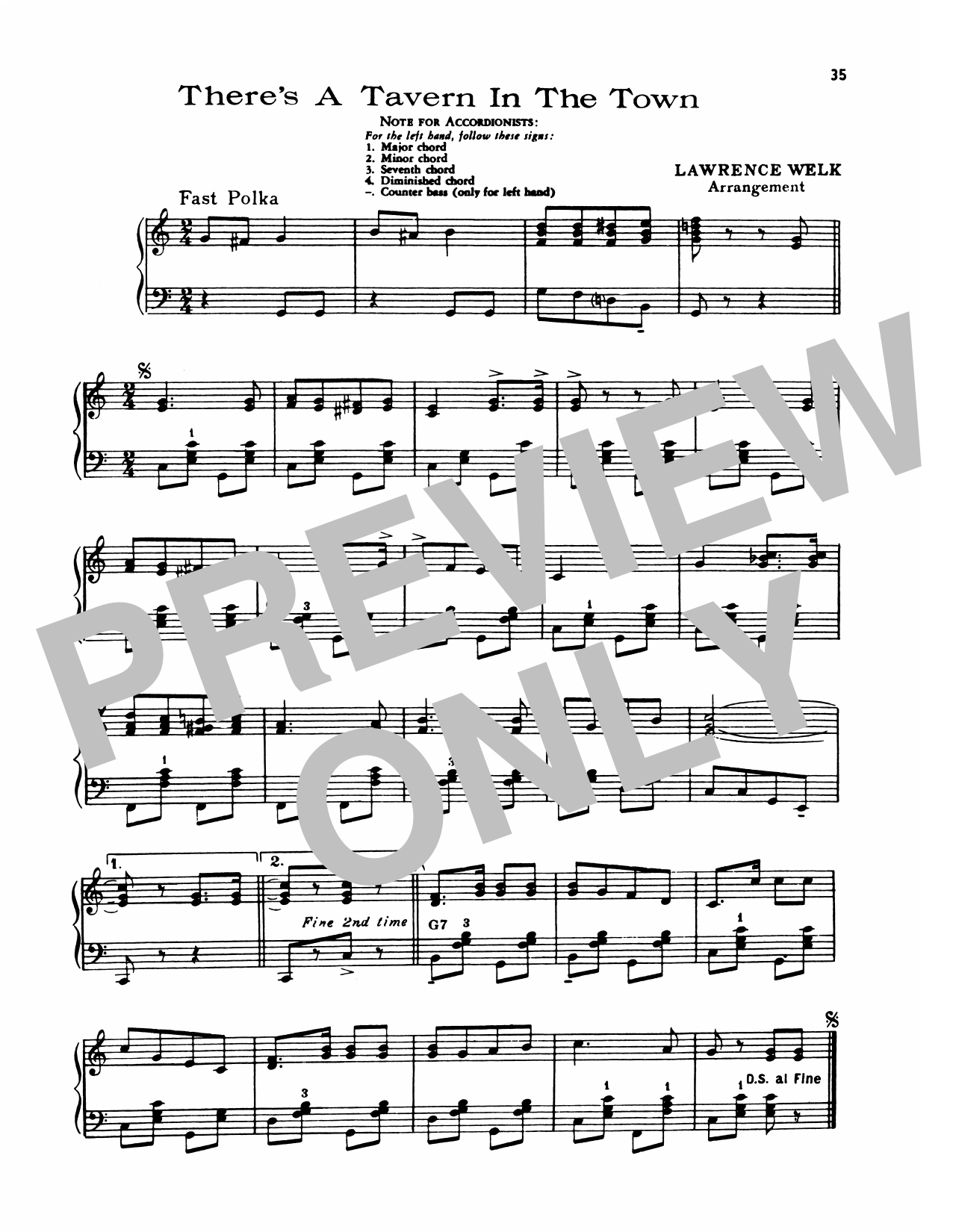 Produktgalerie: Seite 1 von 1 There's A Tavern In The Town, Lawrence Welk, Klavier