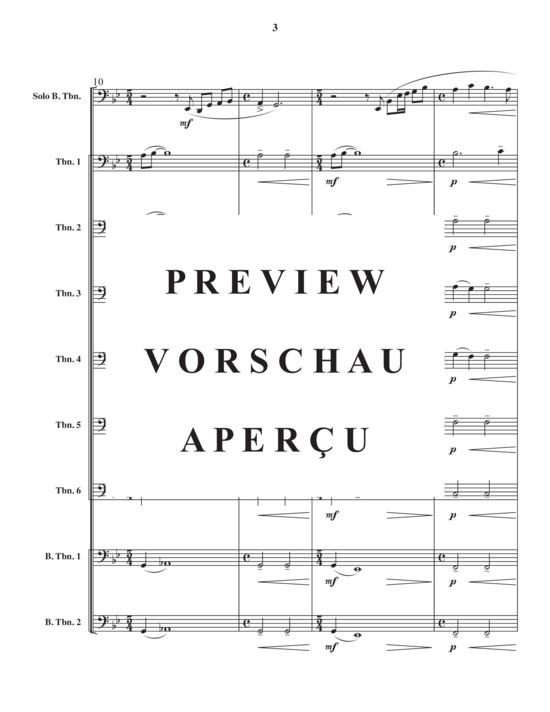 Product gallery: Page 5 of 21 Songs of the forest , , (Trombone ensemble 8 parts + bass trombone solo)