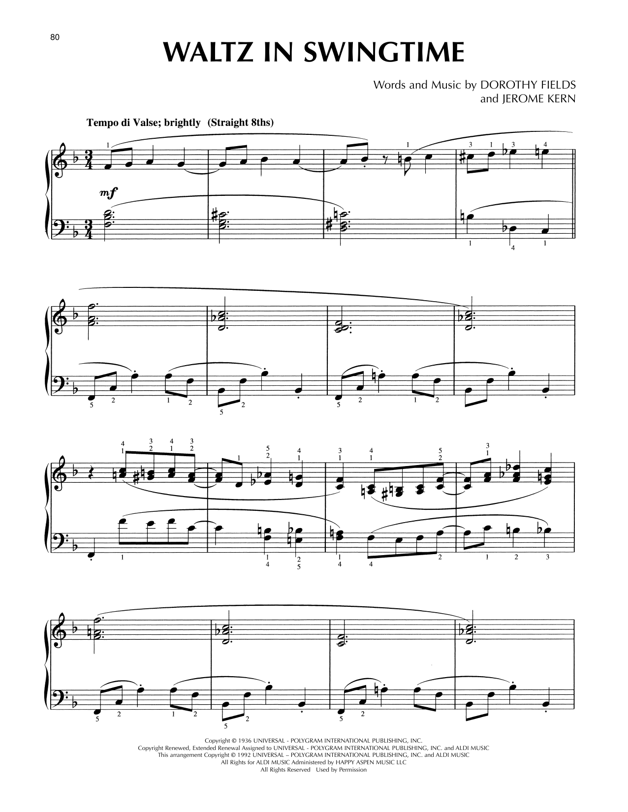 Product picture to: Waltz In Swingtime (arr. Lee Evans)