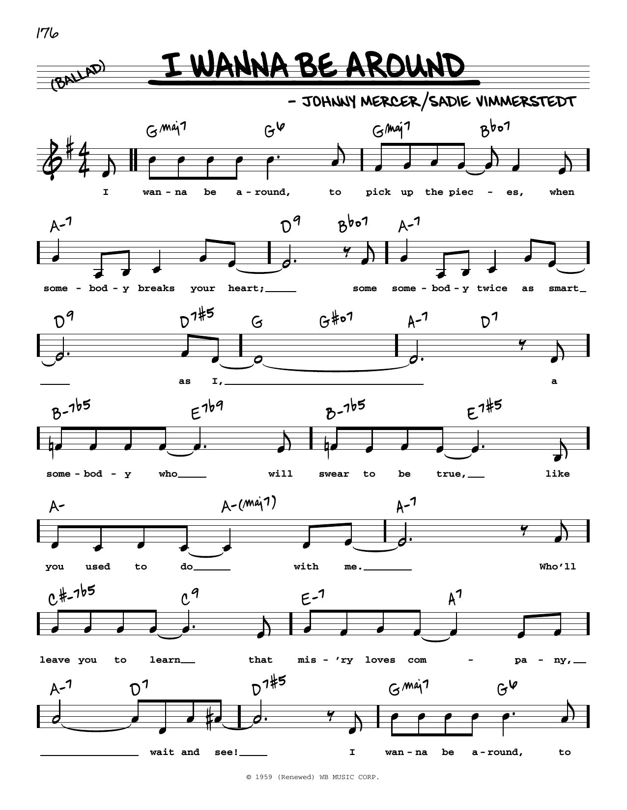 Produktbild zu: I Wanna Be Around (Low Voice)