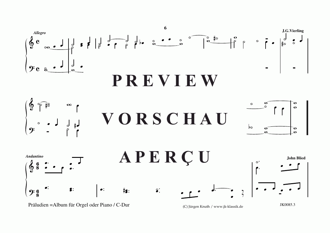 Product gallery: Page 4 of 11 Präludien C-Dur , , (organ/piano solo)