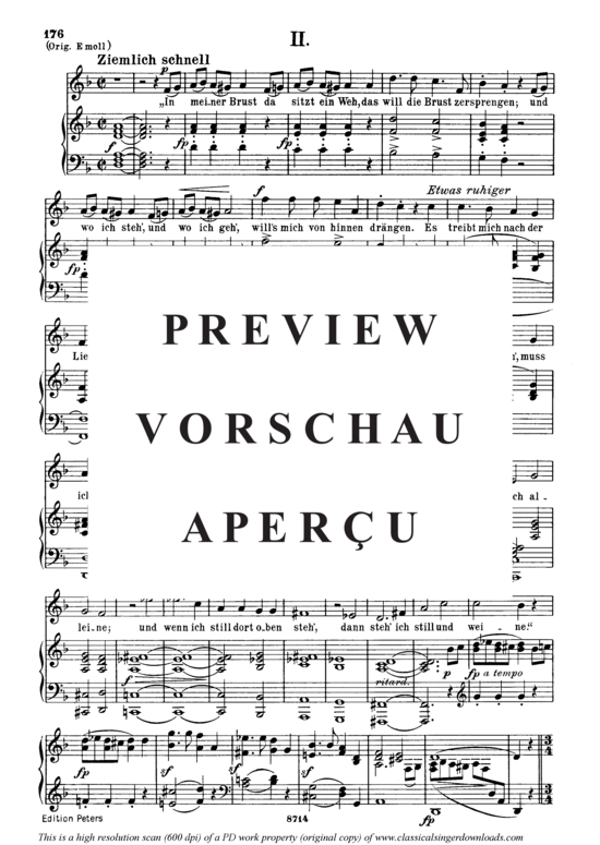 Product gallery: Page 4 of 5 Der arme Peter, Op.53 No.3, , Medium Voice and Piano