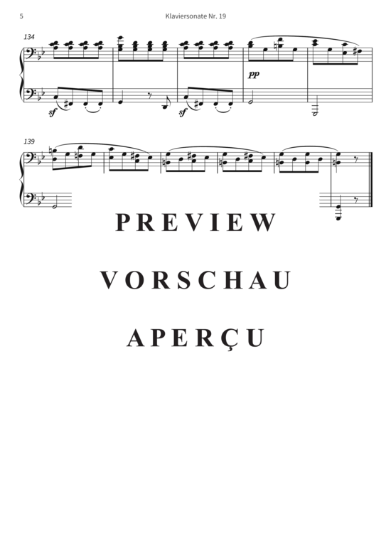 Product gallery: Page 8 of 15 Klaviersonate Nr. 19 - op. 49, Nr. 1 , , Piano Solo