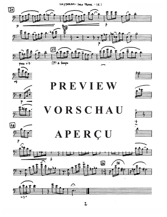 Product gallery: Page 8 of 8 Skydream , , (trombone/euphonium + piano)