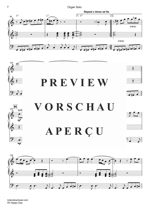 gallery: Oh Happy Day, Edwin Hawkins Singers, Orgel Solo - Lange Version