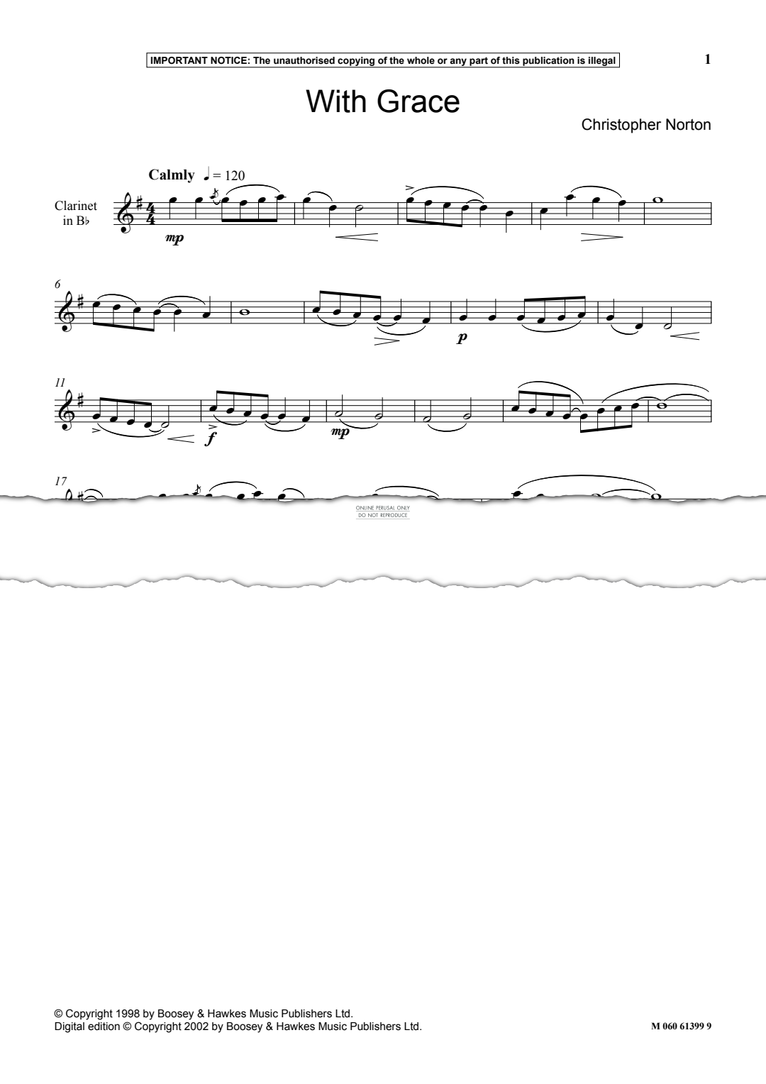 Produktgalerie: Seite 1 von 1 With Grace, Christopher Norton, Klarinette, Klavier