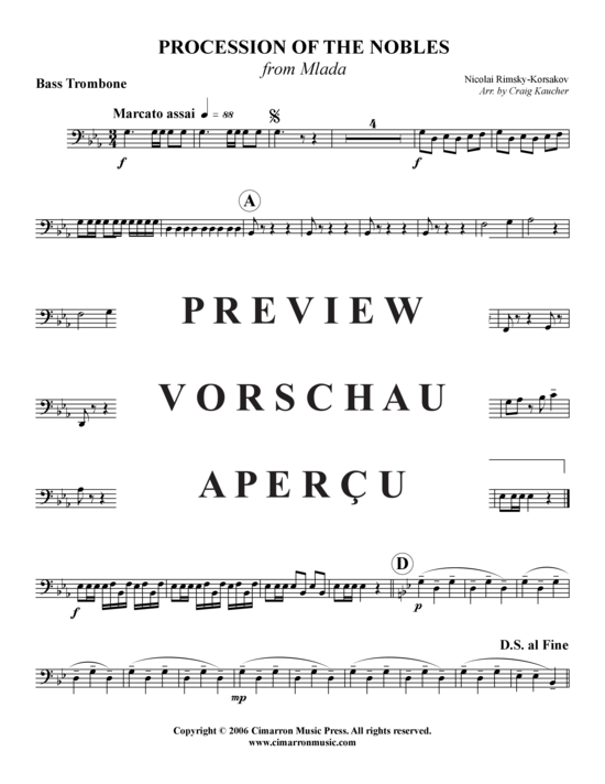 Product gallery: Page 7 of 7 Procession of the Nobles , , (Trombone Quartet)