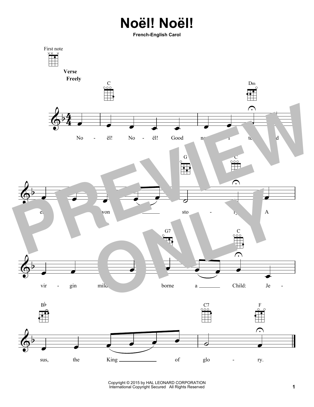 Product gallery: Page 1 of 1 Noel! Noel!, French-English Carol