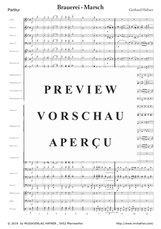 Product gallery: Page 5 of 11 Brauerei - Marsch, , (large wind orchestra)