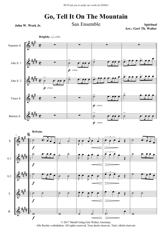 Produktbild zu: Go Tell It On The Mountain Spiritual