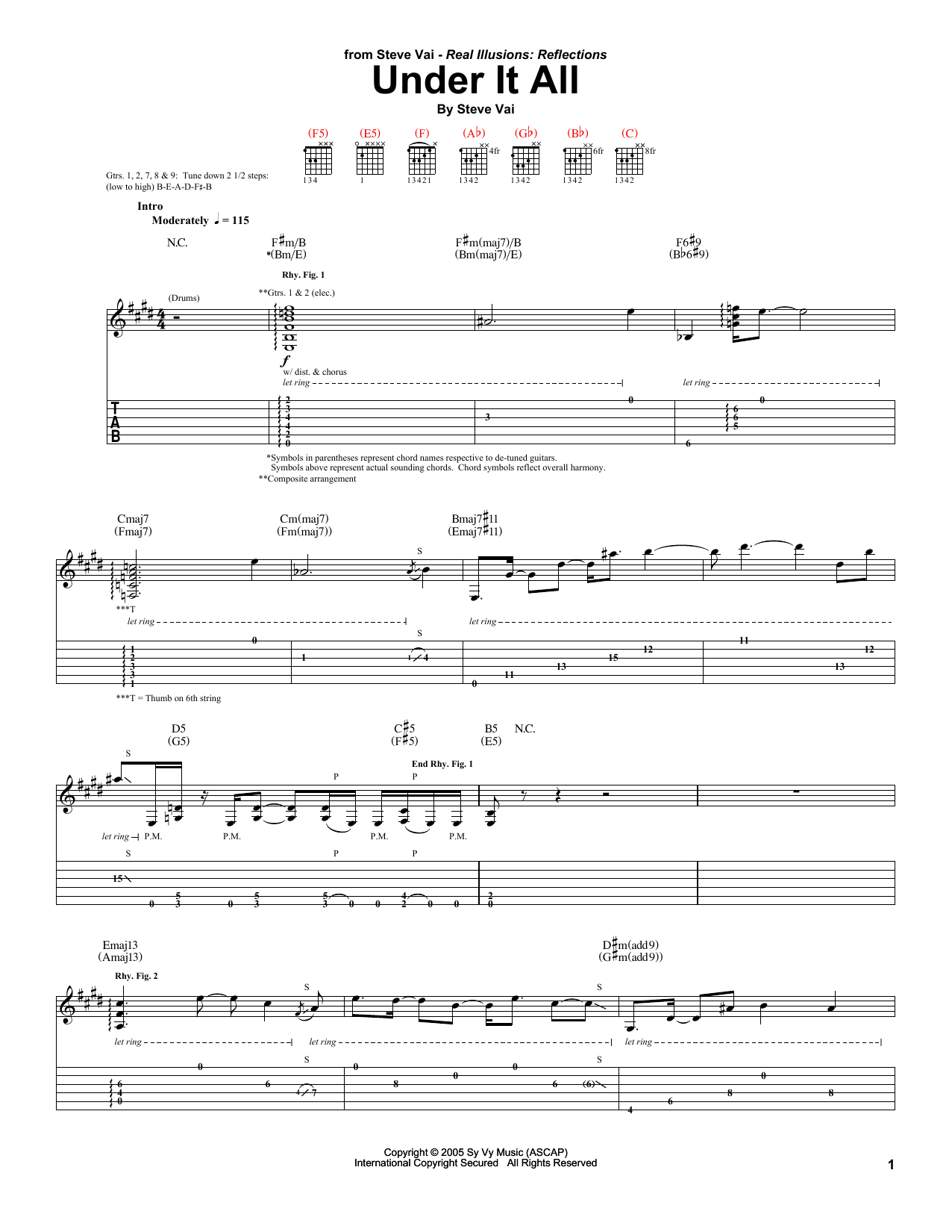 Produktgalerie: Seite 1 von 1 Under It All, Steve Vai, Gitarre
