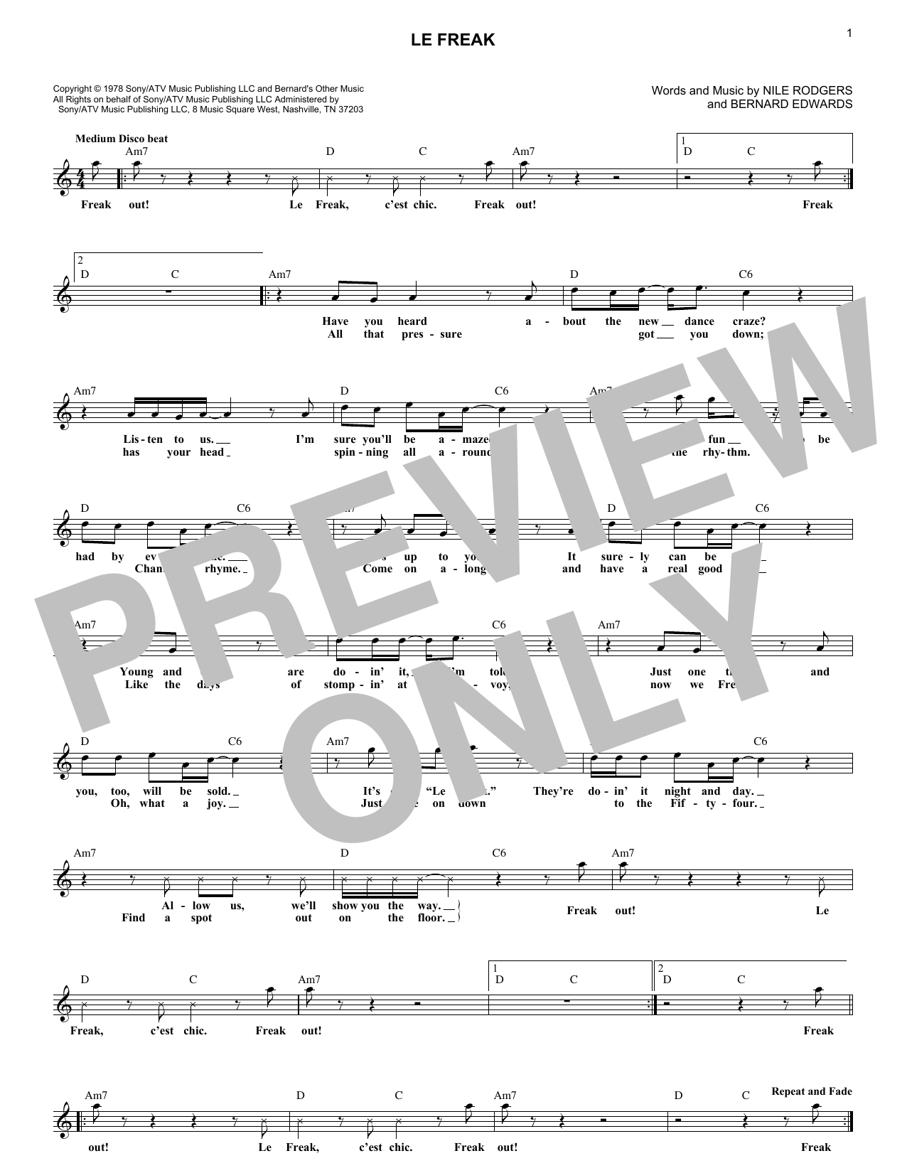 Produktbild zu: Le Freak