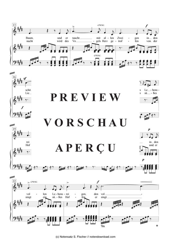 Product gallery: Page 3 of 6 Frühlingslied , , Piano and Voice