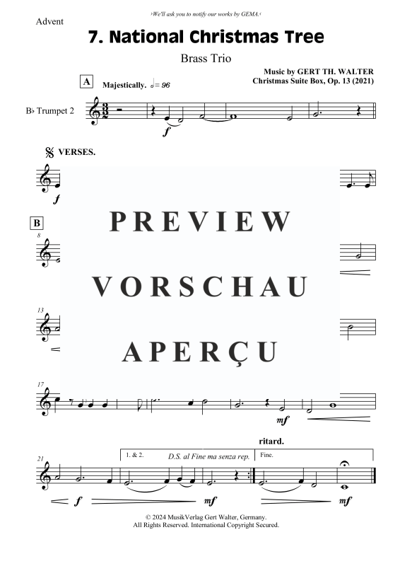 Produktgalerie: Seite 5 von 7 National Christmas Tree, , (Blechbläser Trio)