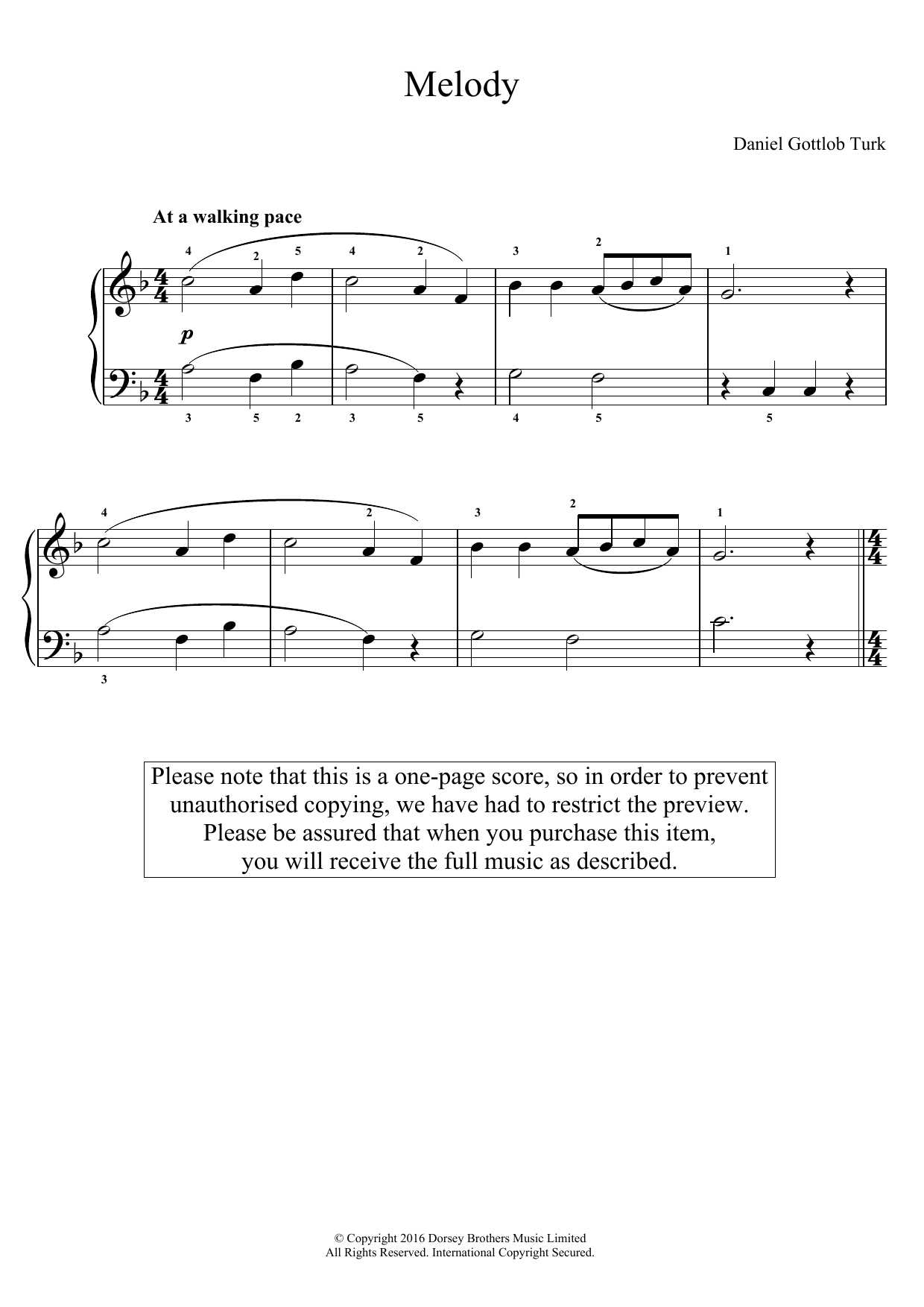 Produktbild zu: Melody