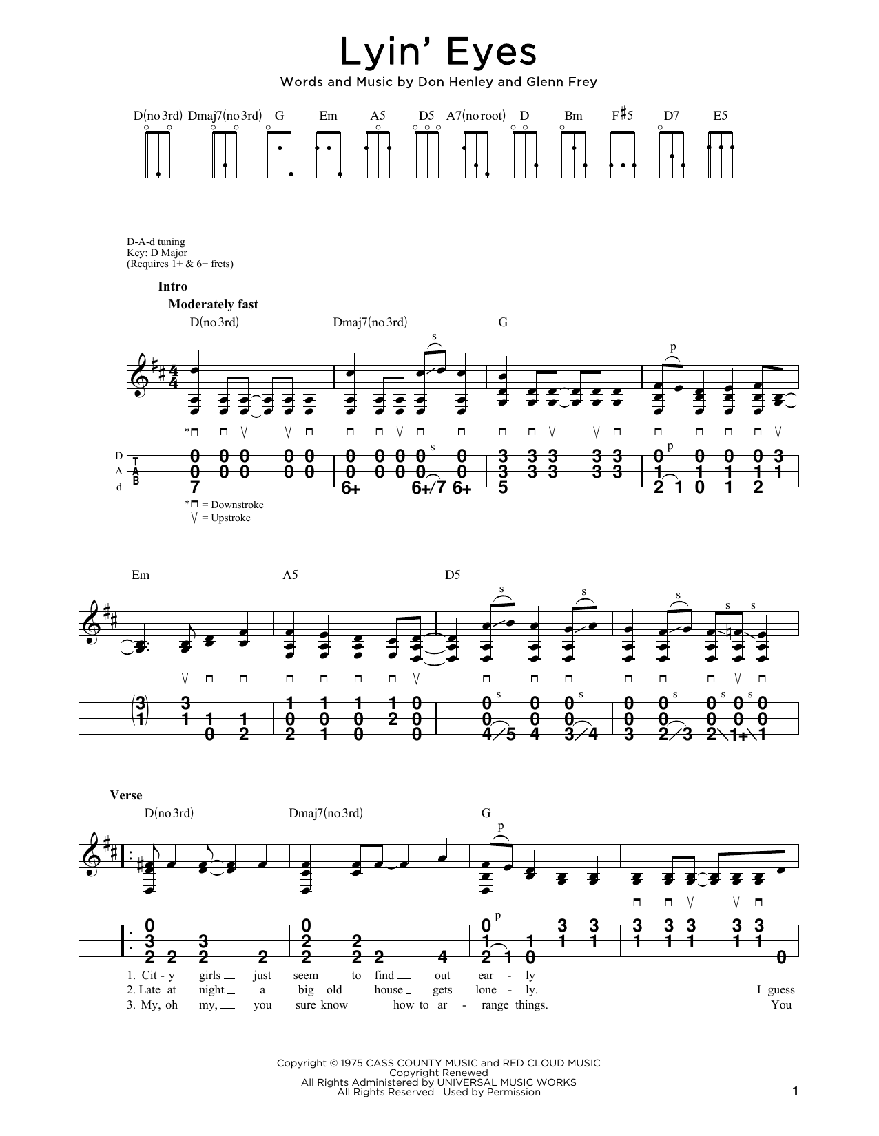 Produktbild zu:  Lyin' Eyes - Eagles