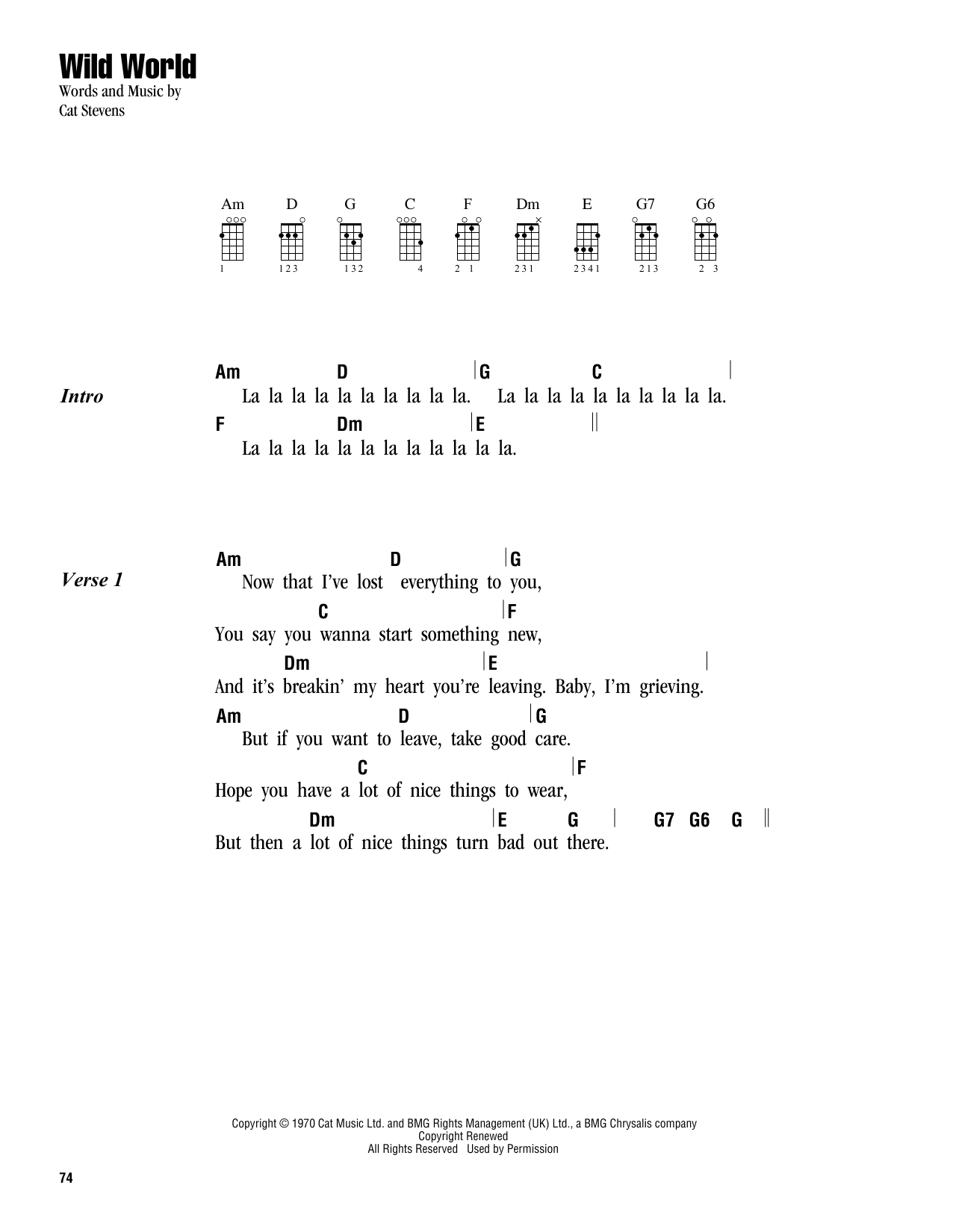 Product gallery: Page 1 of 1 Wild World, Cat Stevens
