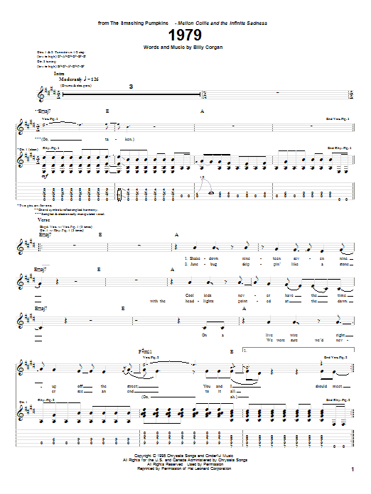 Produktgalerie: Seite 1 von 1 1979, The Smashing Pumpkins, Gitarre