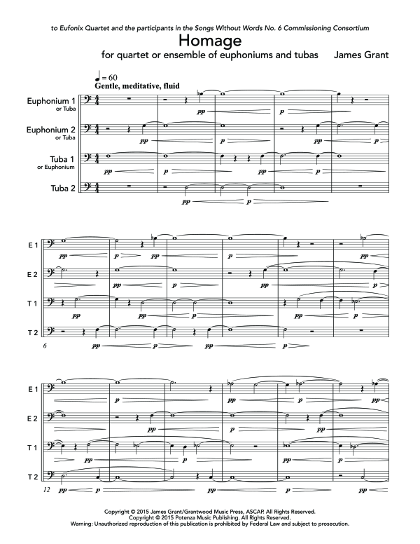 Product gallery: Page 1 of 11 Homage, , (Tuba Quartett EETT)