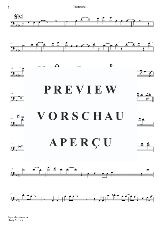 Produktgalerie: Seite 10 von 11 Ebony And Ivory, McCartney, Paul/Wonder, Stevie, (Posaunen Trio + Klavier)