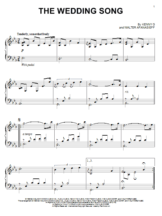 Product gallery: Page 1 of 1 The Wedding Song, Kenny G
