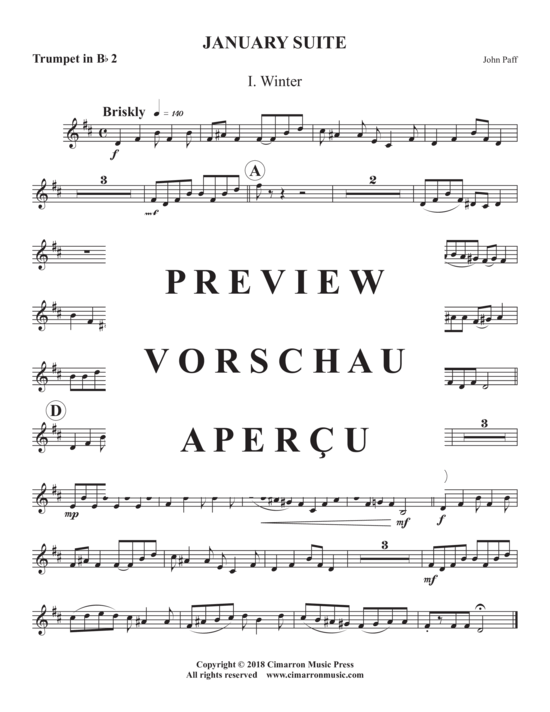 Produktgalerie: Seite 18 von 21 January Suite , , (Blechbläser Quintett)